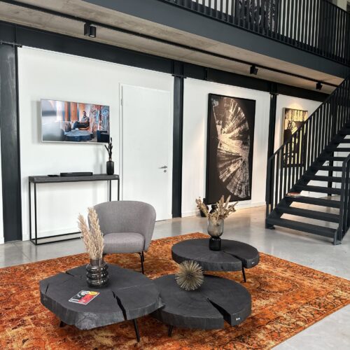 Couchtische Eiche massiv geköhlt