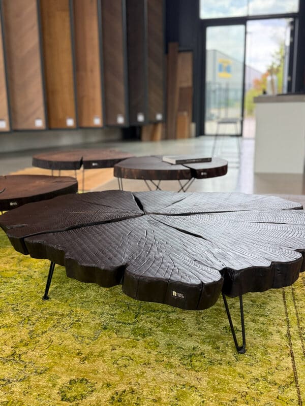 Couchtisch Eiche Schwarz geköhlt