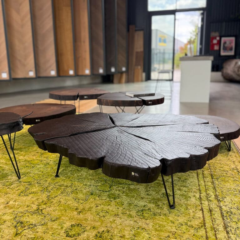 Couchtisch Eiche Schwarz geköhlt