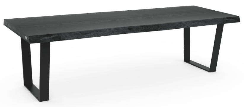 Gestellform Urbanus an Massivholzplatte in geköhlter Form