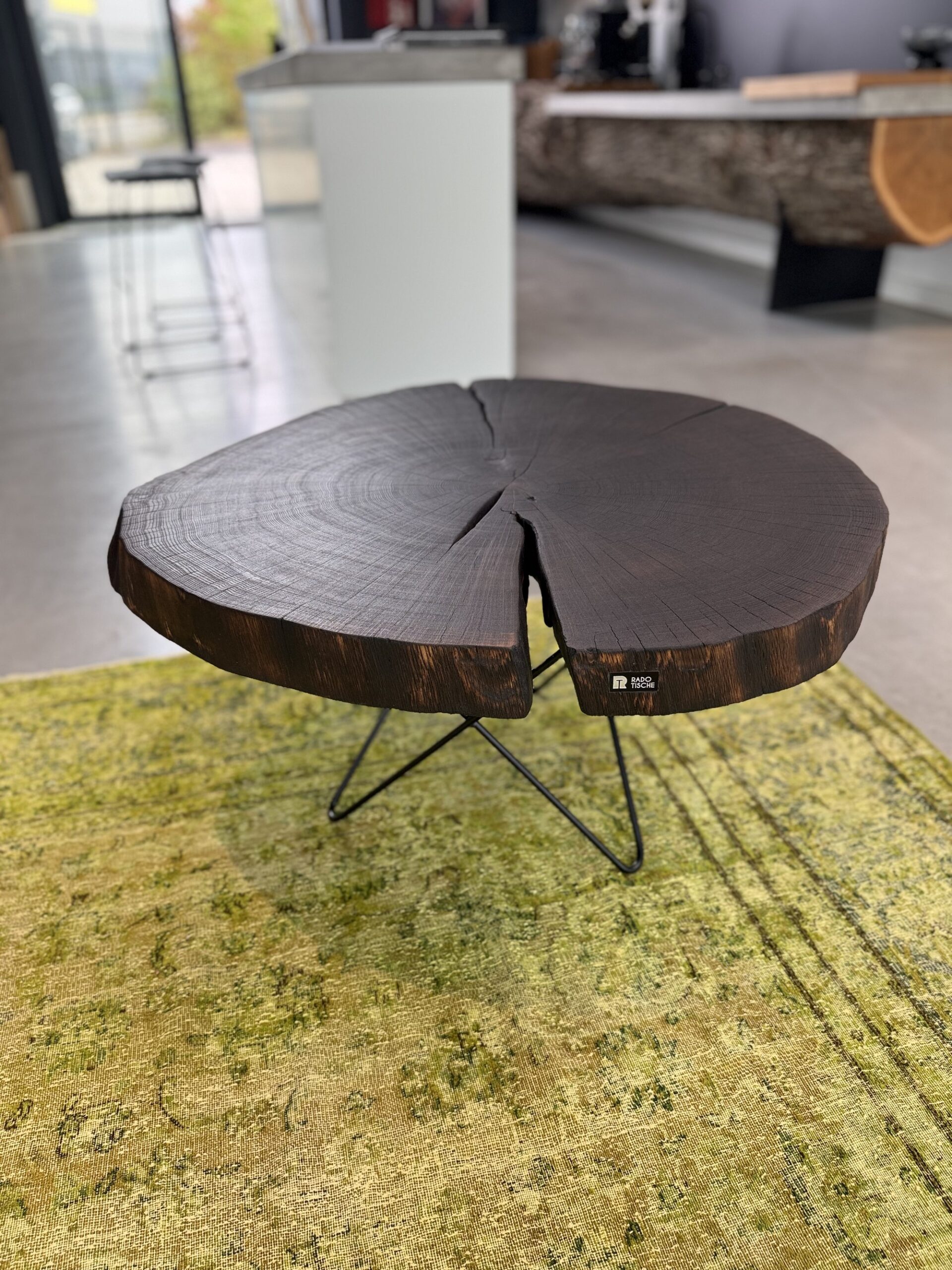 couchtisch eiche massiv braun geölt