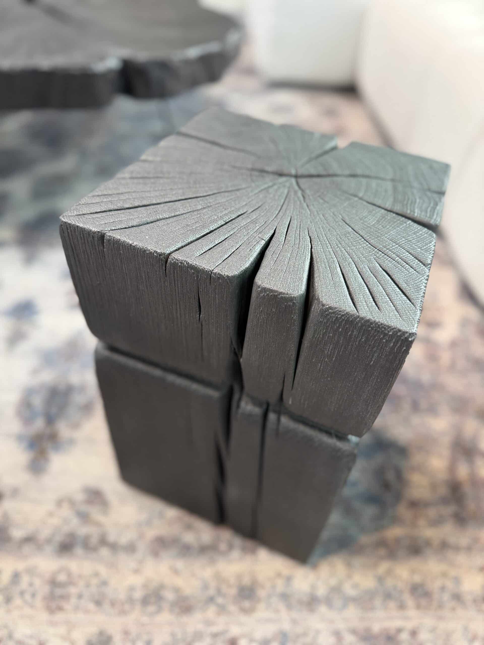 RADO CUBO Massivholz Hocker schwarz - 30 x 30 x 45 cm