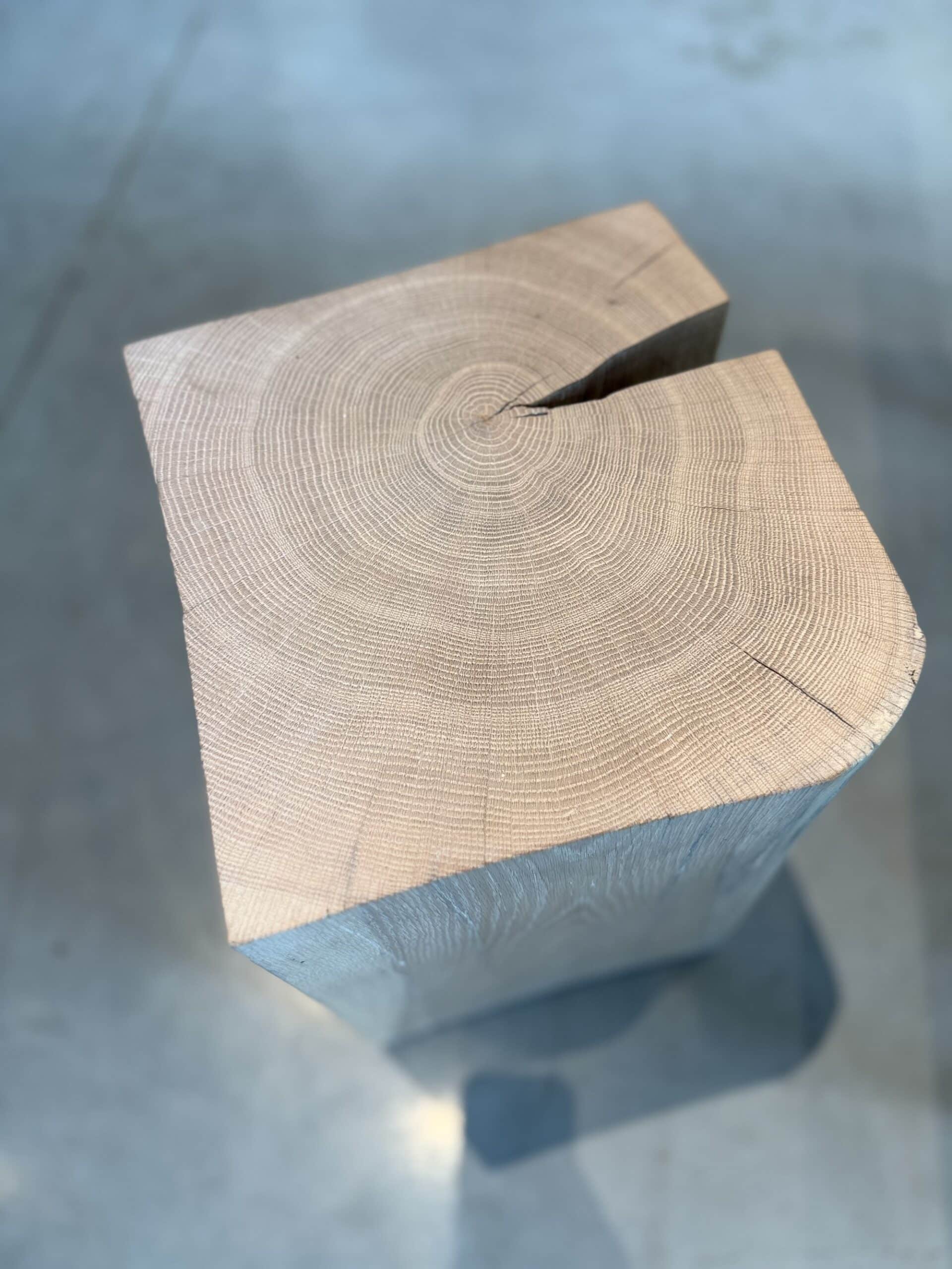 RADO CUBO massivholzhocker weiß 30 x 30 x 45 cm